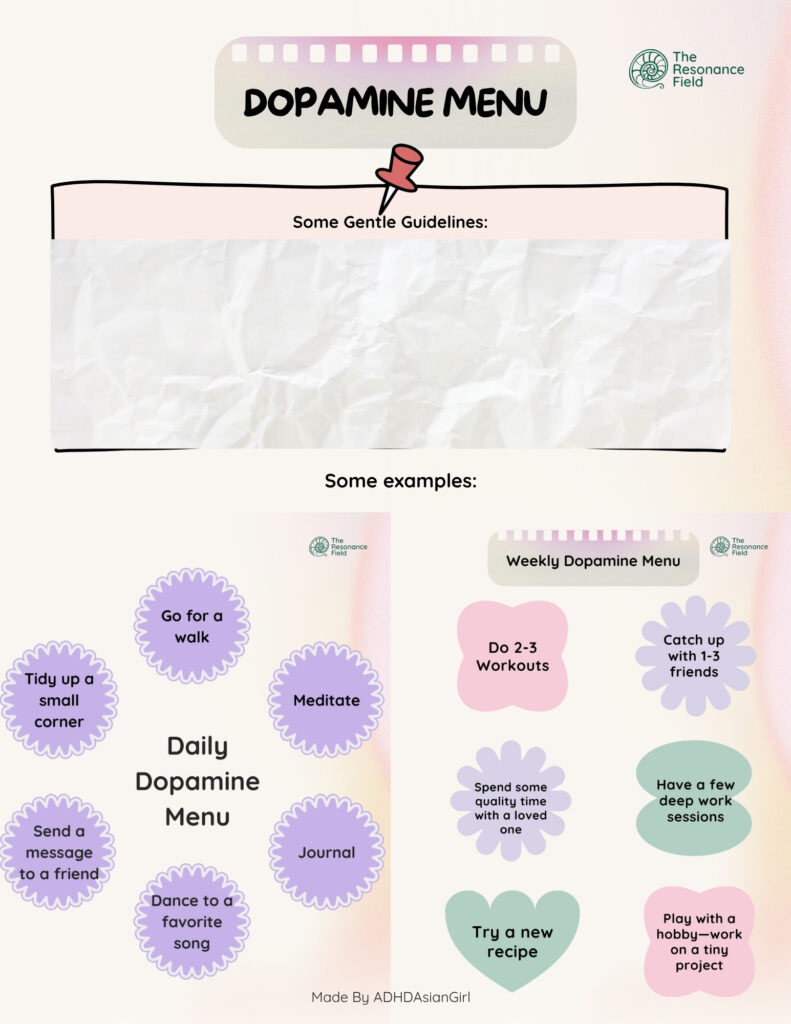 Multi-Dimensional Dopamine Menu